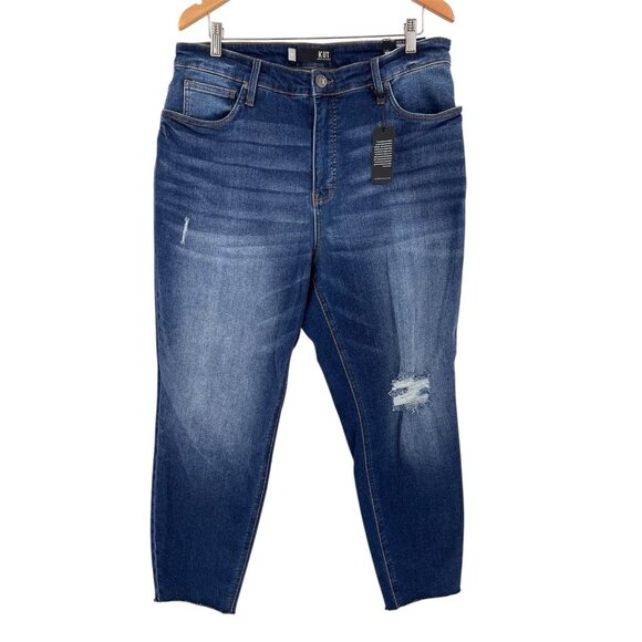 Kut from the Kloth Denim - KUT FROM THE KLOTH Women's Dark Wash High Rise Rachael Mom Jean NWT 16W